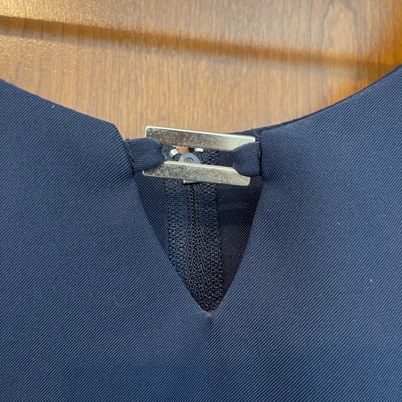 Vintage 1980s Dawn Joy 2 Piece Set Knee Length Navy Blue Size Medium - Picture 6 of 13